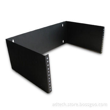 Wall Mount Bracket with Laser Cut for Smooth Edges, Sized 7 x 19 x 4-inch and 4U Height